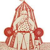 Stand Up Card Circus Strongman