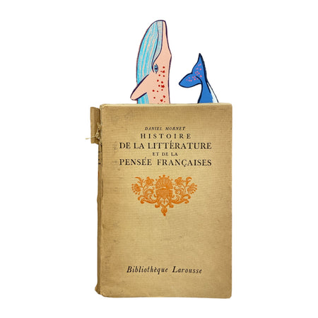 Bookmark Leather Whale