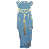 Bookmark Leather Blue Bear