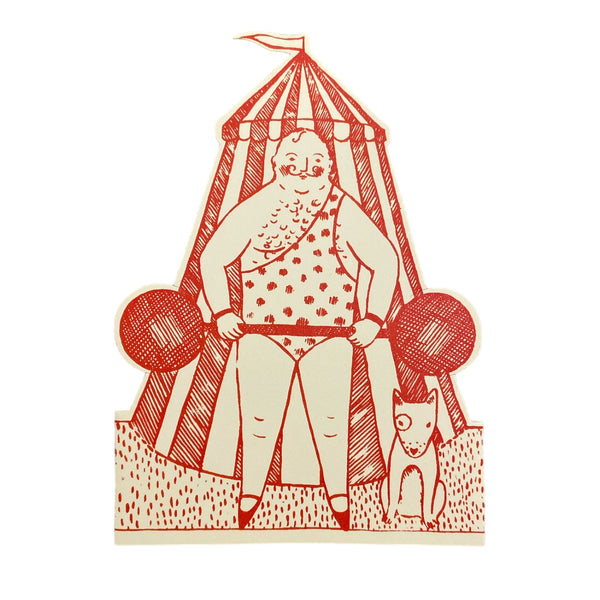 Stand Up Card Circus Strongman