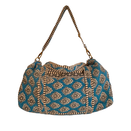 Duffle Bags Cotton Block Printed Blues