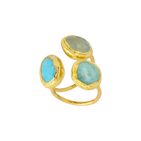 Ring Adjustable Size Amelie Turquoise