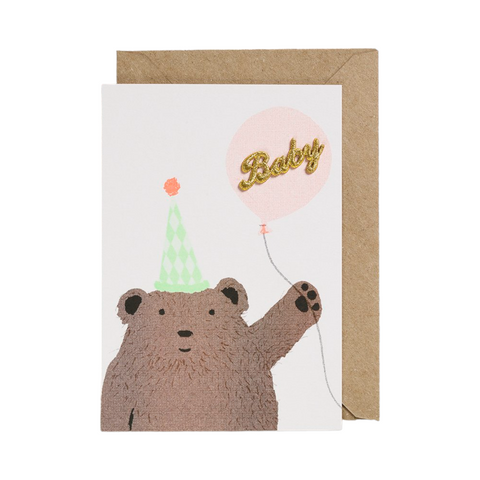 New Baby Card Bear