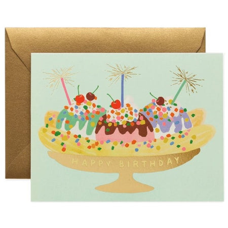 Birthday Card Banana Split