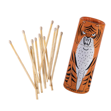 Matches In Cylinder Tube Tiger