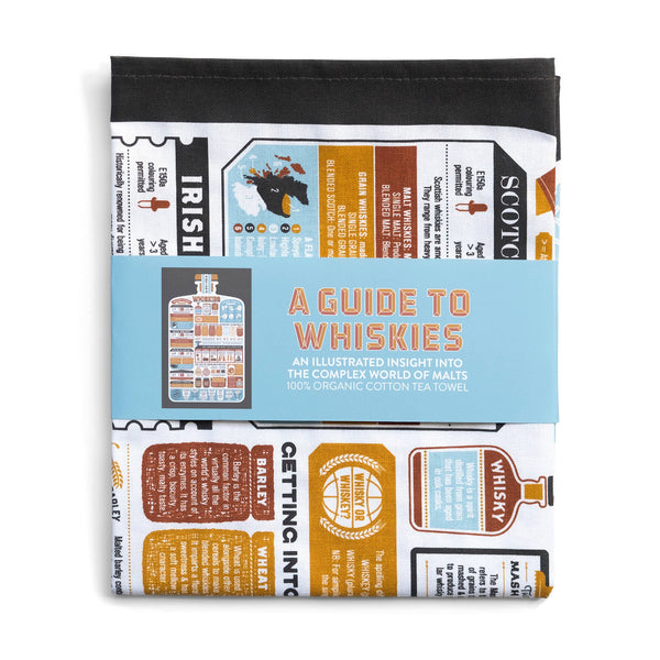 Tea Towel Cotton A Guide to Whiskies