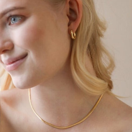 Necklace Herringbone Gold