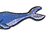 Key Fob Leather Humpback Whale Cornflower