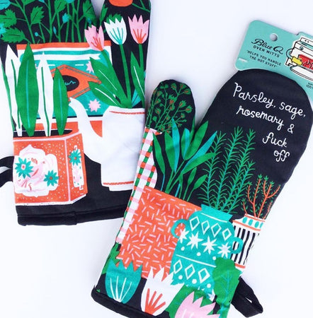 Oven Mitt Cotton Kitchen Herbs