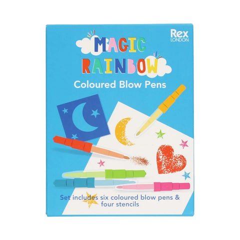 Magic Rainbow Coloured Blow Pens