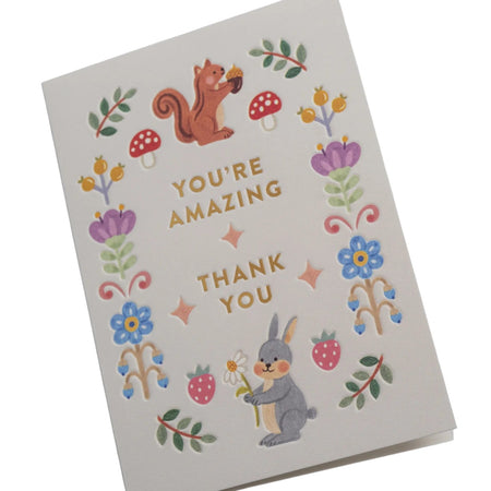 Thank You Card You're Amazing