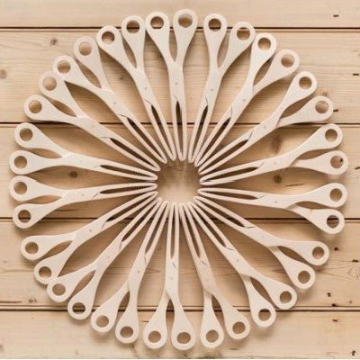 Scissor Tongs Maple Wood