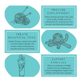 Pineapple Rattle Organic Cotton