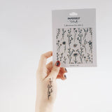 Temporary Tattoos Two Sheets Wildflowers