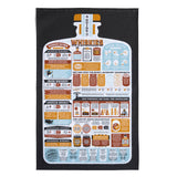 Tea Towel Cotton A Guide to Whiskies
