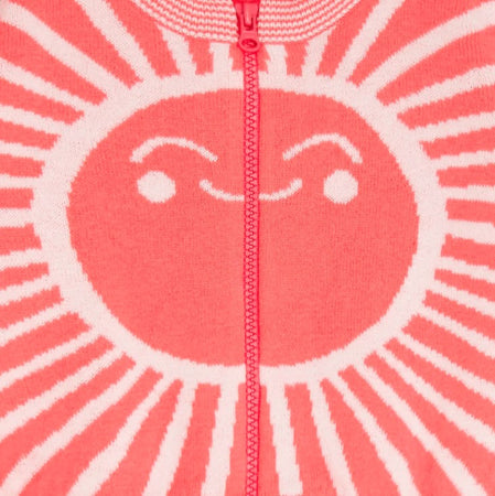 Cardigan Organic Cotton Red Sunshine