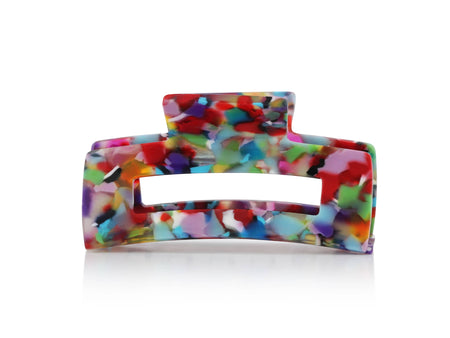 Bulldog Hairclip Sophia Red Orange Lilac