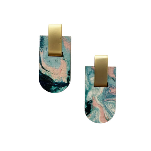 Earrings Long Arc Pastel