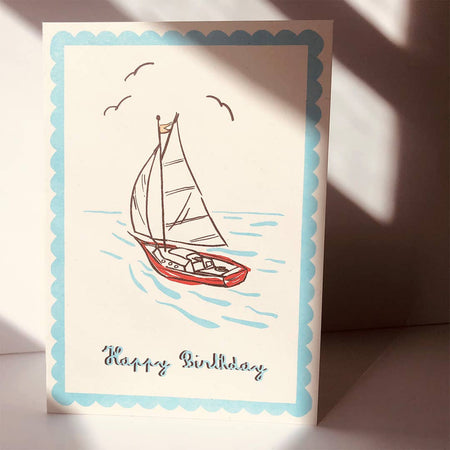 Birthday Card Birthday Boat