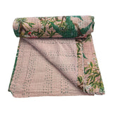 Kantha Throw Pink Lily