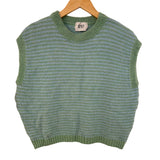 Alma Wool Vest Green Blue