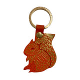 Leather Key Fob Squirrel