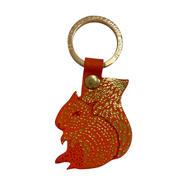 Leather Key Fob Squirrel