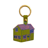 Leather Key Fob Cabin Acid Green