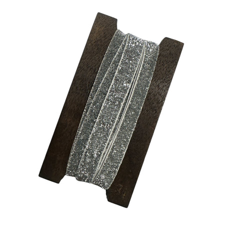 Silver Velvet Ribbon 3 Meters