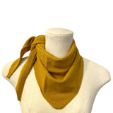 Cashmere Triangle Scarf Mustard