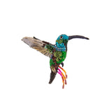 Brooch Pin Emerald Chin Hummingbird