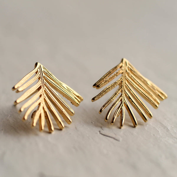 Stud Earrings Fir Botanical