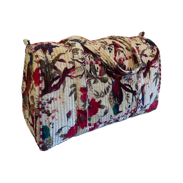 Duffle Bags Velvet Floral Designs