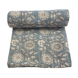 Kantha Throw Cornflower Blue