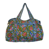 Duffle Bags Cotton Block Printed Greens