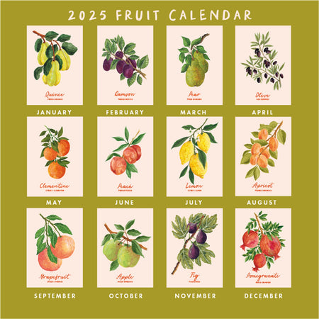 2025 Calendar Fruit