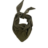 Cashmere Triangle Scarf Khaki