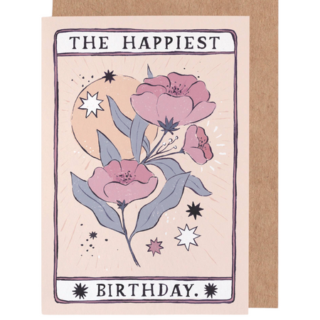 Birthday Card Tarot Flower Birthday