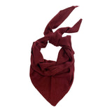 Cashmere Triangle Scarf Burgundy