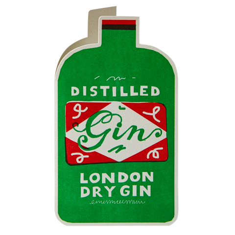 Card Gin Bottle