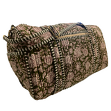 Duffle Bag Green Flower
