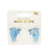 Mini Hair Claw Clips Dolphins