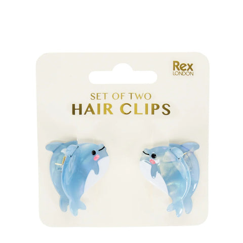 Mini Hair Claw Clips Dolphins