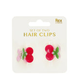 Mini Hair Claw Clips Cherries