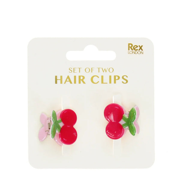 Mini Hair Claw Clips Cherries