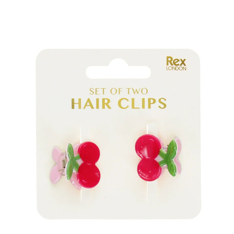 Mini Hair Claw Clips Cherries
