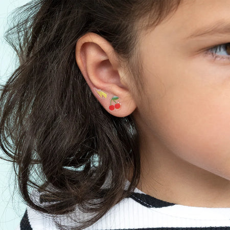 Stick On Earrings Cherry
