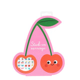 Stick On Earrings Cherry