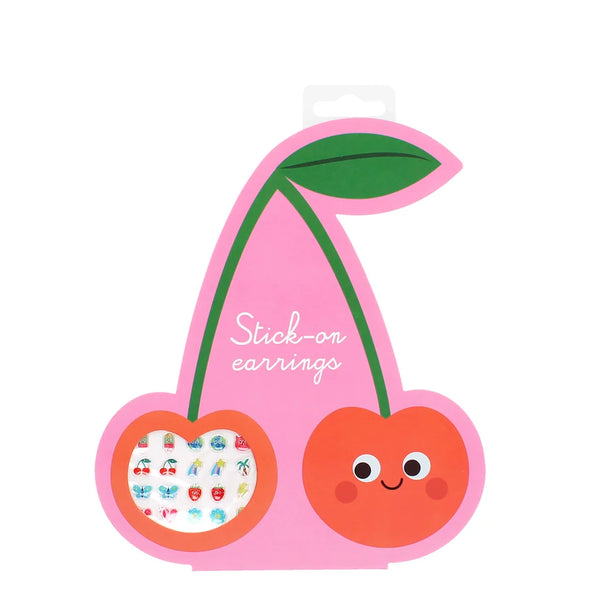 Stick On Earrings Cherry
