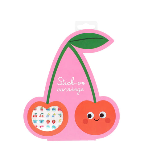 Stick On Earrings Cherry